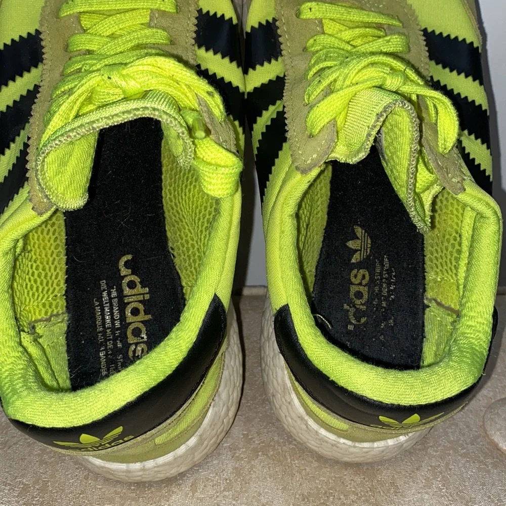 Adidas Iniki UltraBoost Solar Yellow Sneakers Size 9